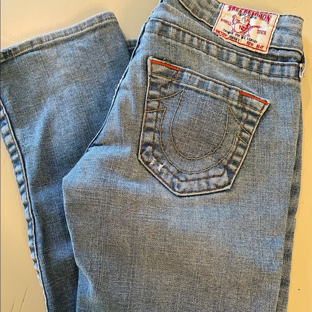 Womens TRUE RELIGION jeans sz 25 medium wash